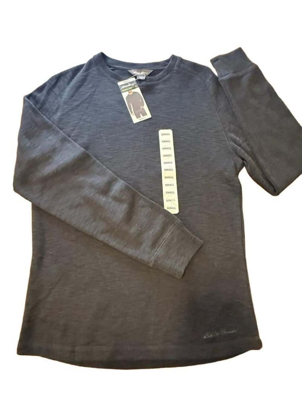 Eddie Bauer Double Knit Crew Long Sleeve T-Shirt men’s SMALL